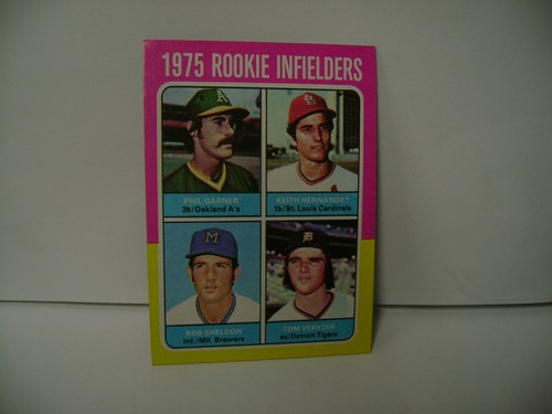 1975 TOPPS BASEBALL ROOKIE CARD #623 EX MT ROOKIE KEITH HERNANDEZ PHIL GARNER