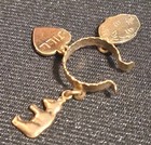 RARE Vogue 10.5" JILL Doll Tiny Gold Tone Metal Charm Bracelet- 1950s Original — photo 3