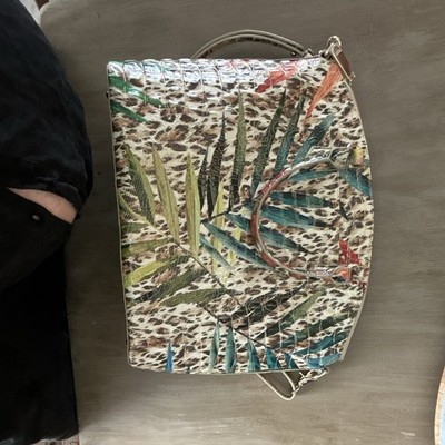 Brahmin Large Duxbury Satchel In Botanical Melbourne Print