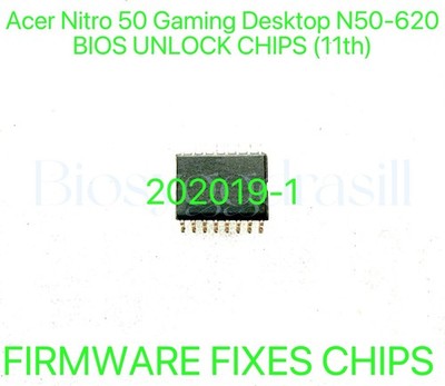 Acer Nitro 50 Gaming Desktop N50-620, ADMIN NO PASSWORD BIOS CHIP 202019-1