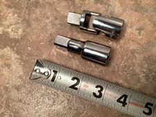 Vintage Craftsman 1/2" Drive Flex Swivel Head Socket  and Unbranded 3" Extension