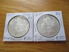 1879's,1879'o MORGAN SILVER DOLLARS VERY NICE WHITE  BU/GEM BU cond. NICE DATES!