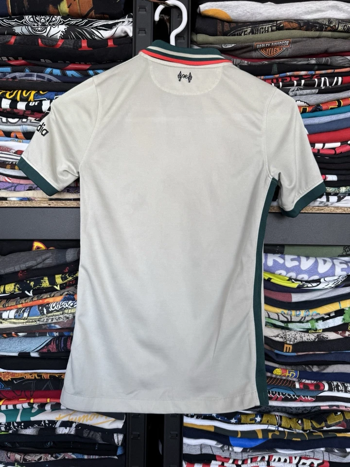 耐克 LIVERPOOL FC 足球体育场旅行衬衫上衣 DB2566-111 - 儿童男孩女孩 S — 第 2/4 张图片