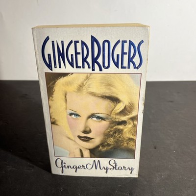 Ginger Rogers signed book Ginger My Story (signed 1994).  Rare Paperback