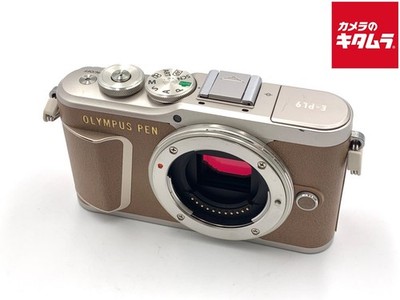 OLYMPUS PEN E-PL9 Mirrorless Digital Camera Body BROWN -EXC- 0076
