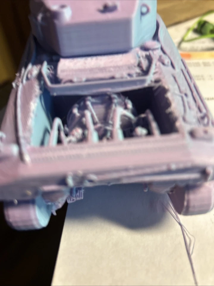 WW2 Sherman Battle Tank-Good Detail But No Tread On Tracks- Engine Neat. 1/35” - Image 4 of 4