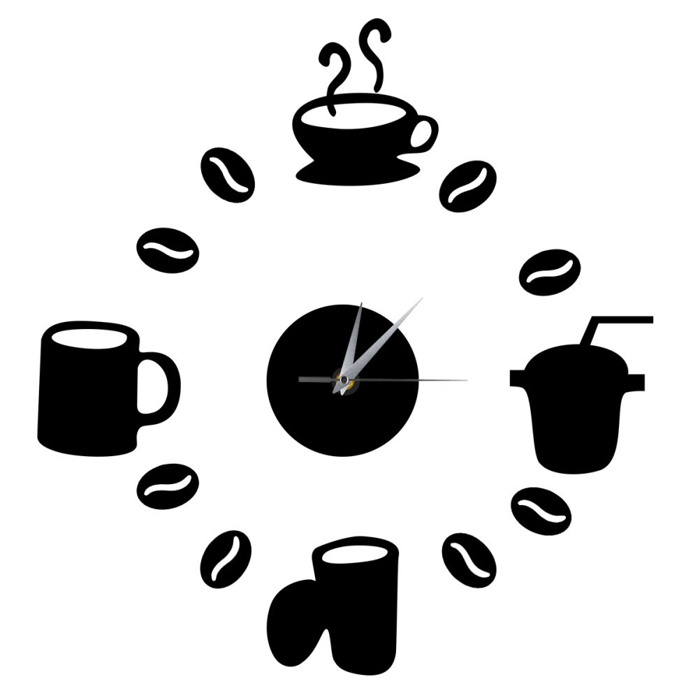 Decoración del hogar diseño moderno relojes de oficina palo de pared calcomanías hágalo usted mismo