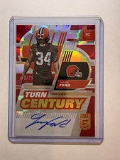 2022 Jerome Ford Elite Turn Of The Century Auto /75 Rookie RC Cleveland Browns