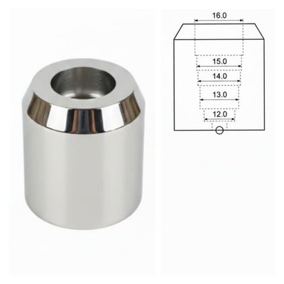 RazoRock Stainless Steel DOME Top Variable Width Inkwell Safety Razor Stand Only