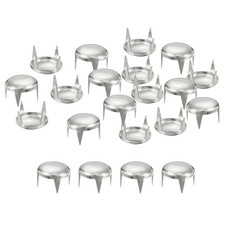 80Pcs Silver 12mm Round Dome Rivets for DIY Leather Craft