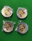 4 x 76mm Wheel Centre Caps Compatible with Porsche 911 Cayenne Macan PanameraNEW