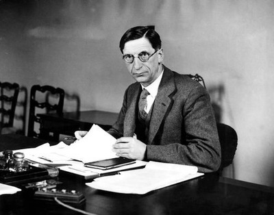 Prime Minister of the Republic of Ireland Mr Eamon De Valera seate- Old Photo
