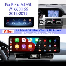 14.9 inch For Mercedes-Benz GLS X166 GLE 2015-2018 Radio CarPlay Android Auto 4G