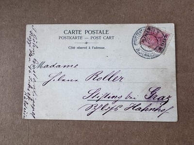 1900s Constantinople Austria Offices Postcard to Graz