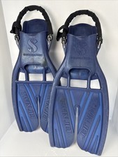 Scubapro TWIN JET FINS Made in USA OPEN HEEL Scuba Diving Snorkling Size Medium
