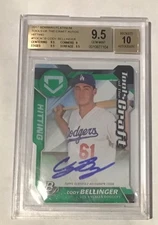 Cody Bellinger 2017 Bowman Platinum Auto Tools Of The Craft Hitting 30/35 BGS