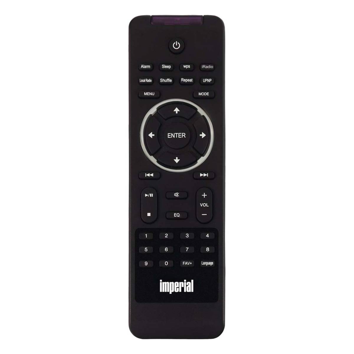 Radio Internet Wi-Fi Imperial i110 et lecteur multimédia noir compact