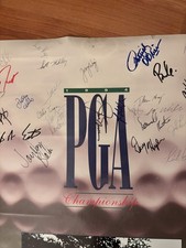 Jack Nicklaus Signed 1994 PGA Championship Poster, 23x35 (34 Autos)