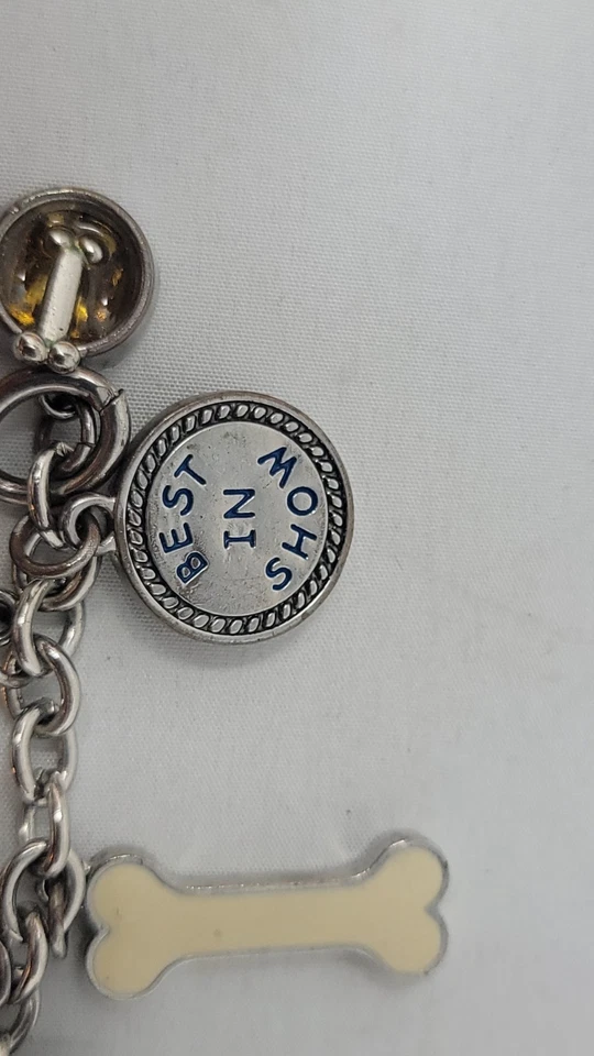 Llavero con dije para perro, hueso, mejor en exhibición, cuenco para perro, Love My Dog Shih Tzu usado Foto 3 de 4