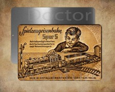Toy Train German model railroad advertising 8 x 12" metal sign -made in USA