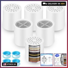 6 Pack 20 Stage Shower Filter Replacement Cartridge, Shower Head Filter Refill f
