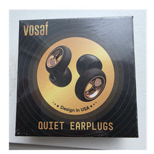 Vosaf Quiet Earplugs SE-01 Reusable Silicone Ear Plug Pack Black