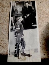 1971 EDDIE GIACOMIN NHL HOCKEY GOALIE PHOTO EMILE FRANCIS NEWYORK RANGERS TYPE 1