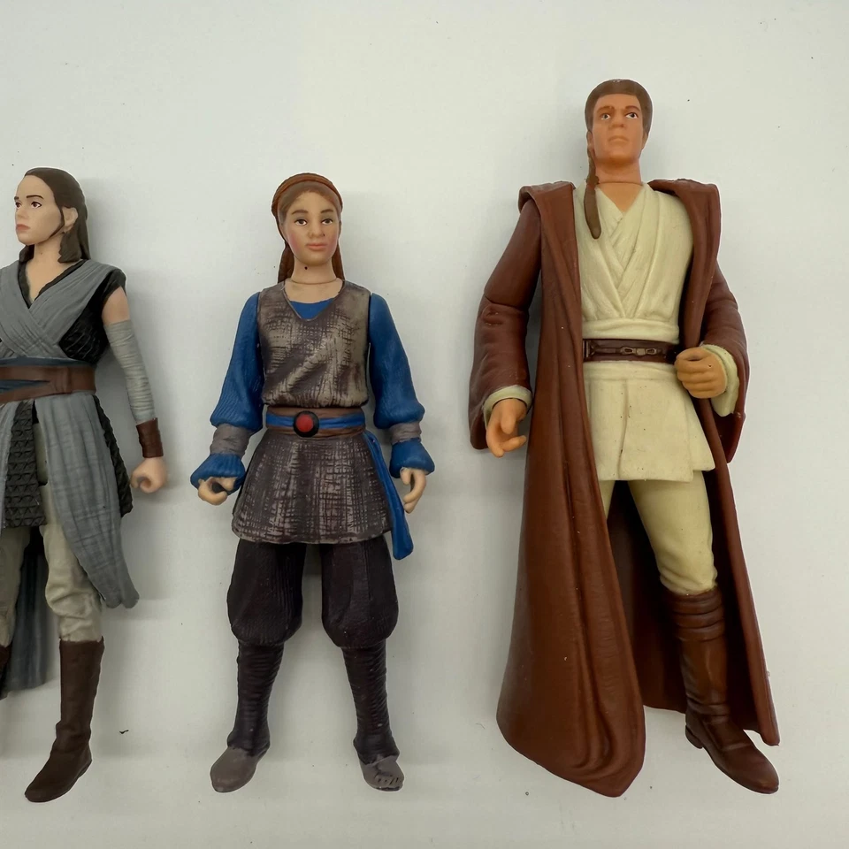 Lote de 9 figuras de acción de Star Wars. Anakin Obi Finn Rey Foto 2 de 4