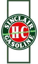 Sinclair 'BB' Gasoline Vinyl Decal Sticker Motor Oil Gas Globes No Center