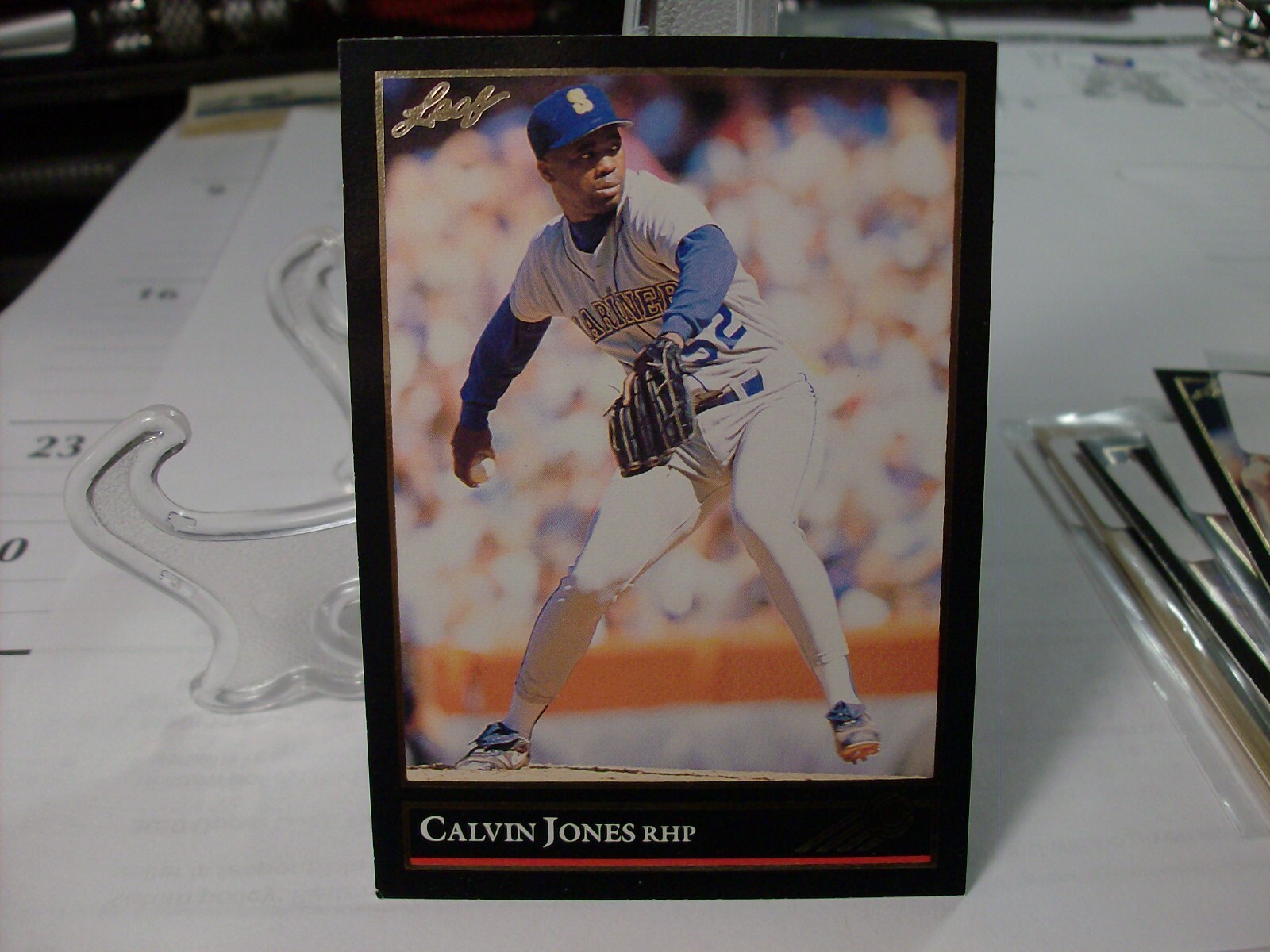 1992 Leaf Gold Edition   #71 - Calvin Jones - Seattle Mariners  92-1245