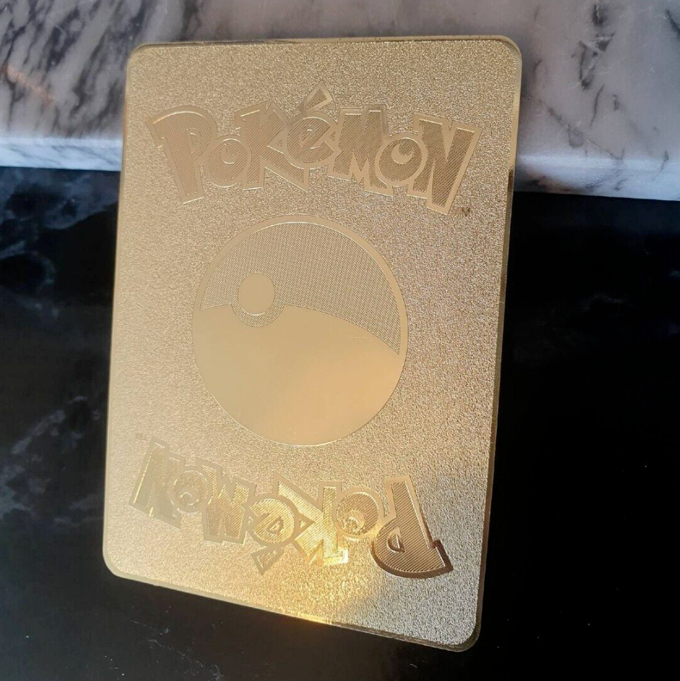 10000Point Español Cartas Pokemon Metal Gold Card Box Golden