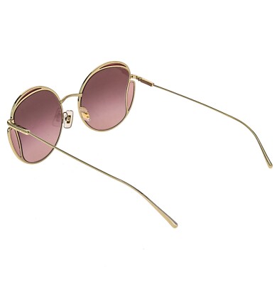 MIU MIU CORE MU56XS Gold Pink Round Metal Fashion Wavy Design