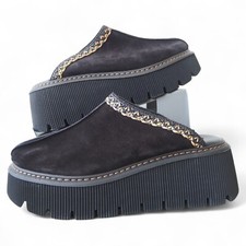 Carlos Pere Chunky Sole Platform Italian Sued...