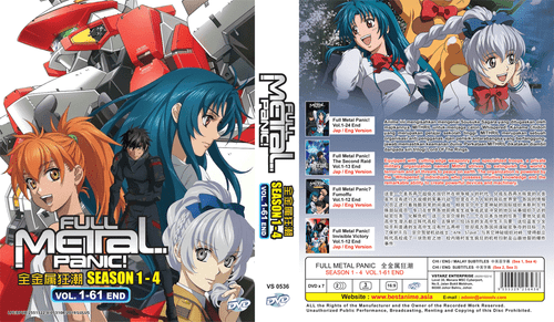 ANIME FULL METAL PANIC! SEA 1-4 VOL.1-61 END DVD ENGLISCH SYNCHRONISIERT REGION ALLE - Bild 3 von 5