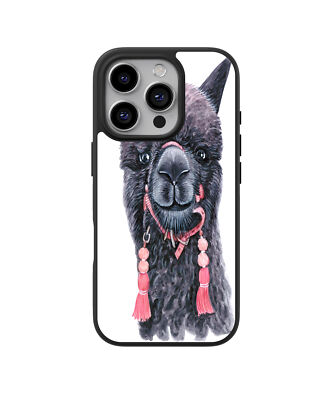 2D Case Handyhülle Black Lama Nr.618 Zoo für iphone 7 PLUS