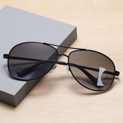 Large Pilot Progressive Multifocal Reading Glasses Black Magnifier +1.0 to +4.0