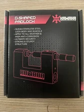 D-Shaped Security Padlock. Heavy Duty Chain. Use for garage. Storage with 3 keys