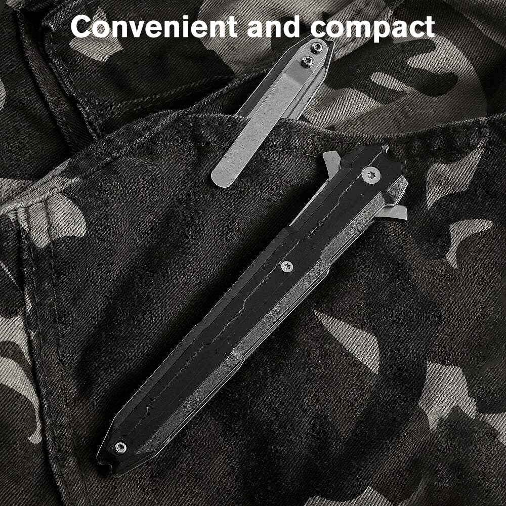 8.9" SPRING OPEN ASSISTED TACTICAL FOLDING POCKET KNIFE MILITARY FIXED BLADE