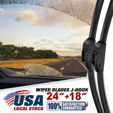 24"+18" OEM Quality Beam Windshield Wiper Blades ALL SEASON PREMIUM (Set of 2)