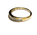 14k yellow gold .54ct womens princess diamond wedding band 3.2g ladies 8 — photo 3