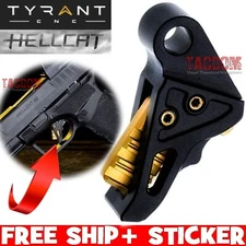 Tyrant Designs I.T.T.S ALL BLACK GOLD Trigger Shoe for Springfield HELLCAT PRO