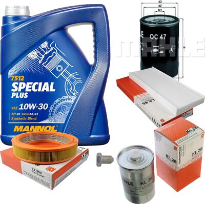 MAHLE Inspektionspaket 5 L MANNOL Special Plus 10W-30 für Audi 80 1.8 S 1.6