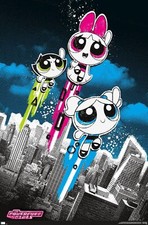Trends International The Powerpuff Girls - Group City Wall Poster