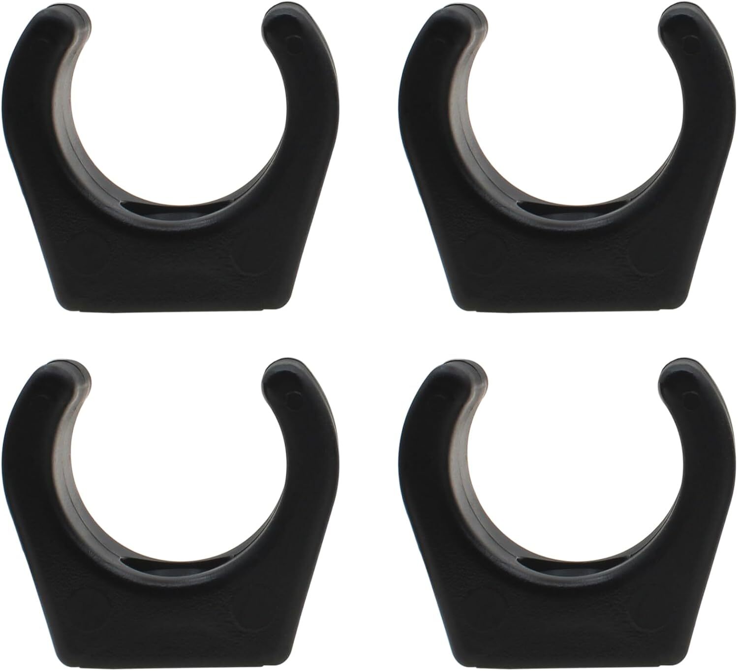 4PCS Boat Hook Holder Nylon Boat Ladder Clip Black Paddle Stowage Clamp for 7/8