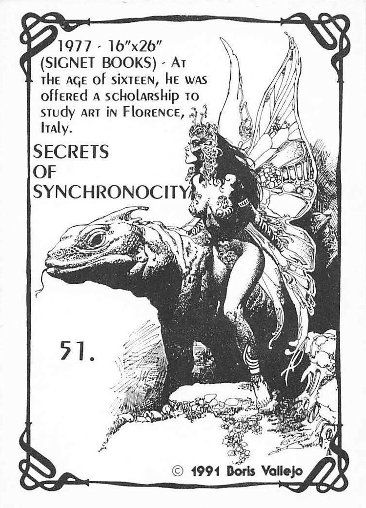 1991 Boris Vallejo #51 The Secrets of Synchronicity | eBay