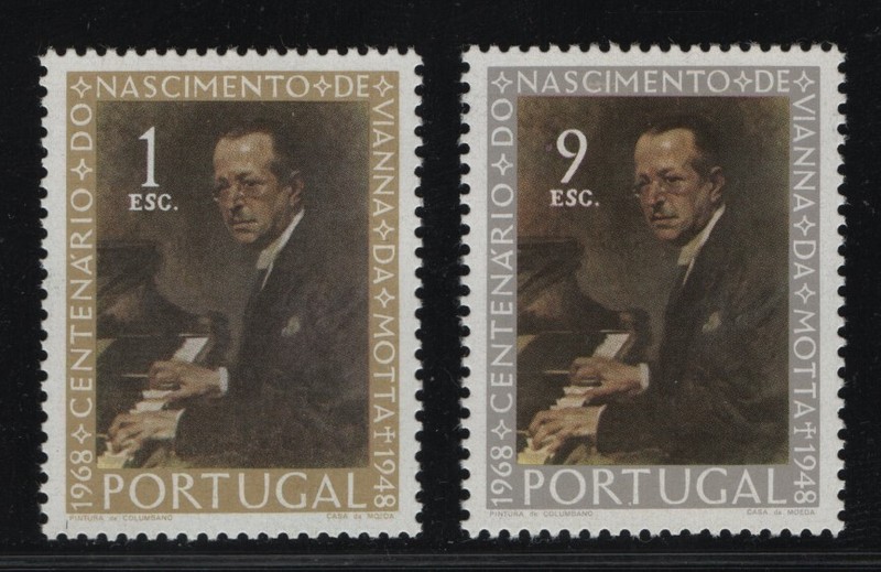 Portugal - 1969 Centenary of Vianna da Motta's Birth - Complete Set - MLH