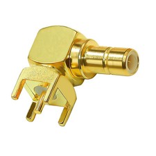 10pcs SMB Male Plug Right Angle Solder PCB Mount RF Coaxial Adapter Connector