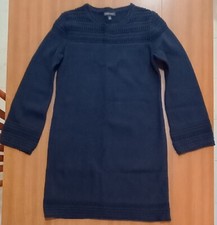 Banana Republic Women's Large Navy Blue Sweater Dress Midi Length NWOT