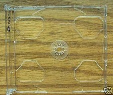 800 DOUBLE CD SMART TRAYS WITH 2CD LOGO ,CLEAR - YL29LOGO-MFFC-1067AI