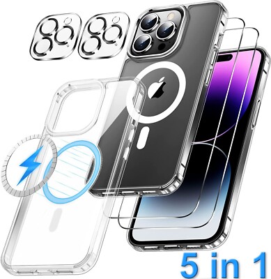 For iPhone 16 15 14 Plus 13 12 11 Pro Max Magnetic Shockproof Mag Safe Case
